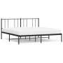 Bettgestell mit schwarzem Metallkopfteil 180x200 cm von vidaXL, Betten und Lattenroste - Ref: Foro24-352484, Preis: 123,71 €,...