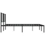 Bettgestell mit schwarzem Metallkopfteil 180x200 cm von vidaXL, Betten und Lattenroste - Ref: Foro24-352484, Preis: 123,71 €,...