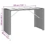 Garden table and high stools and cushions 7 pieces gray PE rattan by vidaXL, Garden sets - Ref: Foro24-3200665, Price: 642,72...