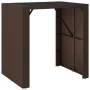 Gartentisch und Hochhocker 5 Stück und braune PE-Rattankissen von vidaXL, Gartensets - Ref: Foro24-3200669, Preis: 445,17 €, ...