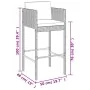 5-piece garden table and high stools with gray PE rattan cushions by vidaXL, Garden sets - Ref: Foro24-3200671, Price: 476,24...