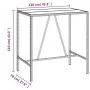 5-piece garden table and high stools with gray PE rattan cushions by vidaXL, Garden sets - Ref: Foro24-3200659, Price: 416,49...