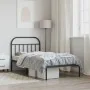 Estructura de cama con cabecero metal negro 107x203 cm de vidaXL, Camas y somieres - Ref: Foro24-353631, Precio: 79,42 €, Des...