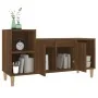 Brown oak plywood TV stand 100x35x55 cm by vidaXL, TV Furniture - Ref: Foro24-821179, Price: 55,36 €, Discount: %