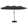 Anthracite gray double umbrella 449x245 cm by vidaXL, Umbrellas - Ref: Foro24-362947, Price: 168,70 €, Discount: %