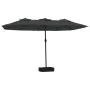 Anthrazitgrauer Doppelschirm 449x245 cm von vidaXL, Sonnenschirme - Ref: Foro24-362947, Preis: 166,00 €, Rabatt: %