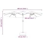 Anthracite gray double umbrella 449x245 cm by vidaXL, Umbrellas - Ref: Foro24-362947, Price: 168,70 €, Discount: %