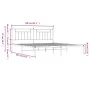 Estructura de cama con cabecero metal blanca 200x200 cm de vidaXL, Camas y somieres - Ref: Foro24-353593, Precio: 106,96 €, D...