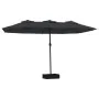Sombrilla doble negro 449x245 cm de vidaXL, Sombrillas - Ref: Foro24-362951, Precio: 165,37 €, Descuento: %