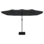 Sombrilla doble negro 449x245 cm de vidaXL, Sombrillas - Ref: Foro24-362951, Precio: 165,37 €, Descuento: %
