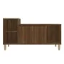 Brown oak plywood TV stand 100x35x55 cm by vidaXL, TV Furniture - Ref: Foro24-821179, Price: 55,36 €, Discount: %