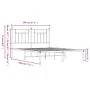 Estructura de cama con cabecero metal negro 140x190 cm de vidaXL, Camas y somieres - Ref: Foro24-353537, Precio: 111,89 €, De...