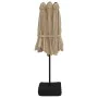 Taupe gray double umbrella 449x245 cm by vidaXL, Umbrellas - Ref: Foro24-362948, Price: 178,73 €, Discount: %