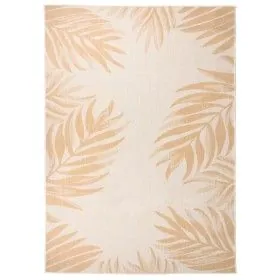 Flachgewebter Outdoor-Teppich mit Blattmuster, 140 x 200 cm von vidaXL, Teppiche - Ref: Foro24-340858, Preis: 34,32 €, Rabatt: %
