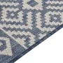 Outdoor flat weave rug with blue stripes 140x200 cm by vidaXL, Rugs - Ref: Foro24-340838, Price: 47,78 €, Discount: %