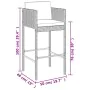 Garden table and high stools 7 pieces with brown PE rattan cushions by vidaXL, Garden sets - Ref: Foro24-3200663, Price: 644,...