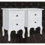 Mesitas de noche con 2 cajones 2 unidades MDF blanca de vidaXL, Mesitas de noche - Ref: Foro24-60638, Precio: 169,35 €, Descu...