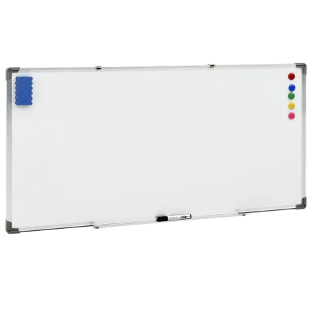 Magnetisches Whiteboard aus weißem Stahl, 110 x 60 cm von vidaXL, Whiteboards - Ref: Foro24-150737, Preis: 74,48 €, Rabatt: %