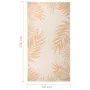 Alfombra de exterior tejido plano estampado de hoja 80x150 cm de vidaXL, Alfombras - Ref: Foro24-340855, Precio: 23,57 €, Des...