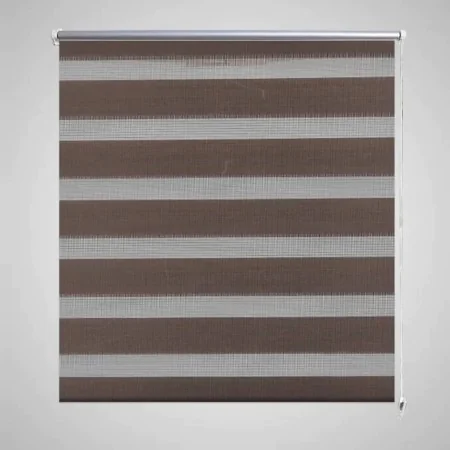 Zebra-Rollo 50 x 100 cm Kaffee von vidaXL, Jalousien und Jalousien - Ref: Foro24-240189, Preis: 23,46 €, Rabatt: %