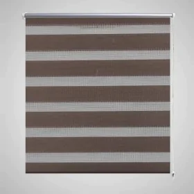 Zebra Blind 140 x 175cm Coffee by vidaXL, Blinds and blinds - Ref: Foro24-240225, Price: 33,94 €, Discount: %