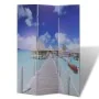 Folding screen divider 120x170 cm beach by vidaXL, Room dividers - Ref: Foro24-240474, Price: 83,62 €, Discount: %