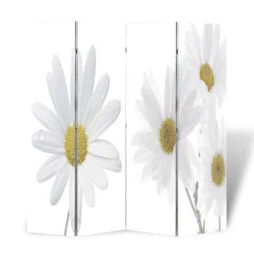 Biombo divisor plegable 160x170 cm flores de vidaXL, Divisores de ambientes - Ref: Foro24-240477, Precio: 97,18 €, Descuento: %