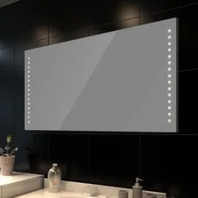 Wall mirror with LED lights 100x60 cm by vidaXL, Mirrors - Ref: Foro24-240513, Price: 78,69 €, Discount: %