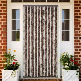 Beige and light brown chenille mosquito net curtain 90x220 cm by vidaXL, Mosquito nets for windows - Ref: Foro24-240571, Pric...