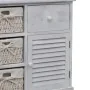 Wardrobe with 3 woven baskets on the left white wood by vidaXL, Lockers and storage cabinets - Ref: Foro24-240794, Price: 160...