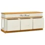 Banco de entrada de almacenamiento mueble zapatero de vidaXL, Bancos para recibidores y almacenamiento - Ref: Foro24-240803, ...