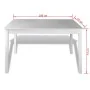5-teiliges weißes Esszimmermöbel-Set von vidaXL, Möbelsets für Küchen und Esszimmer - Ref: Foro24-240883, Preis: 238,41 €, Ra...