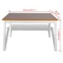 Brown and white 5-piece dining room furniture set by vidaXL, Furniture sets for kitchens and dining rooms - Ref: Foro24-24088...
