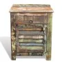 Mesa auxiliar con 1 cajón y 1 puerta madera reciclada de vidaXL, Mesitas de noche - Ref: Foro24-240950, Precio: 193,49 €, Des...