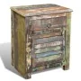 Mesa auxiliar con 1 cajón y 1 puerta madera reciclada de vidaXL, Mesitas de noche - Ref: Foro24-240950, Precio: 193,49 €, Des...
