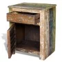 Mesa auxiliar con 1 cajón y 1 puerta madera reciclada de vidaXL, Mesitas de noche - Ref: Foro24-240950, Precio: 193,49 €, Des...
