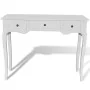 Console table with three white drawers by vidaXL, Side tables - Ref: Foro24-241143, Price: 159,38 €, Discount: %