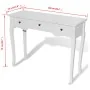 Console table with three white drawers by vidaXL, Side tables - Ref: Foro24-241143, Price: 159,38 €, Discount: %
