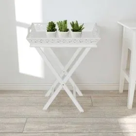 Side table with white tray by vidaXL, Side tables - Ref: Foro24-241148, Price: 75,32 €, Discount: %