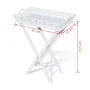 Side table with white tray by vidaXL, Side tables - Ref: Foro24-241148, Price: 75,32 €, Discount: %