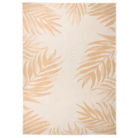 Flachgewebter Outdoor-Teppich mit Blattmuster 140x200 cm von vidaXL, Teppiche - Ref: Foro24-340859, Preis: 46,73 €, Rabatt: %