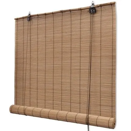 Brown bamboo roller blinds 80x160 cm by vidaXL, Blinds and blinds - Ref: Foro24-241326, Price: 23,03 €, Discount: %