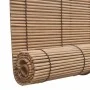 Brown bamboo roller blinds 80x160 cm by vidaXL, Blinds and blinds - Ref: Foro24-241326, Price: 23,03 €, Discount: %