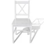 Sillas de comedor 4 unidades madera de pino blancas de vidaXL, Sillas de comedor - Ref: Foro24-241511, Precio: 177,31 €, Desc...