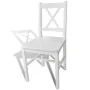 Sillas de comedor 4 unidades madera de pino blancas de vidaXL, Sillas de comedor - Ref: Foro24-241511, Precio: 177,31 €, Desc...