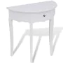 Semicircular console table with white drawer by vidaXL, Side tables - Ref: Foro24-241530, Price: 142,20 €, Discount: %