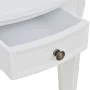 Mesa consola semicircular con cajón blanca de vidaXL, Mesas auxiliares - Ref: Foro24-241530, Precio: 144,62 €, Descuento: %