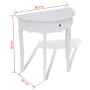 Semicircular console table with white drawer by vidaXL, Side tables - Ref: Foro24-241530, Price: 142,20 €, Discount: %