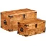 Storage Chest Set 2 Pcs Rough Mango Wood by vidaXL, Storage trunks - Ref: Foro24-241634, Price: 236,40 €, Discount: %