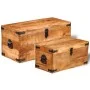 Storage Chest Set 2 Pcs Rough Mango Wood by vidaXL, Storage trunks - Ref: Foro24-241634, Price: 236,40 €, Discount: %